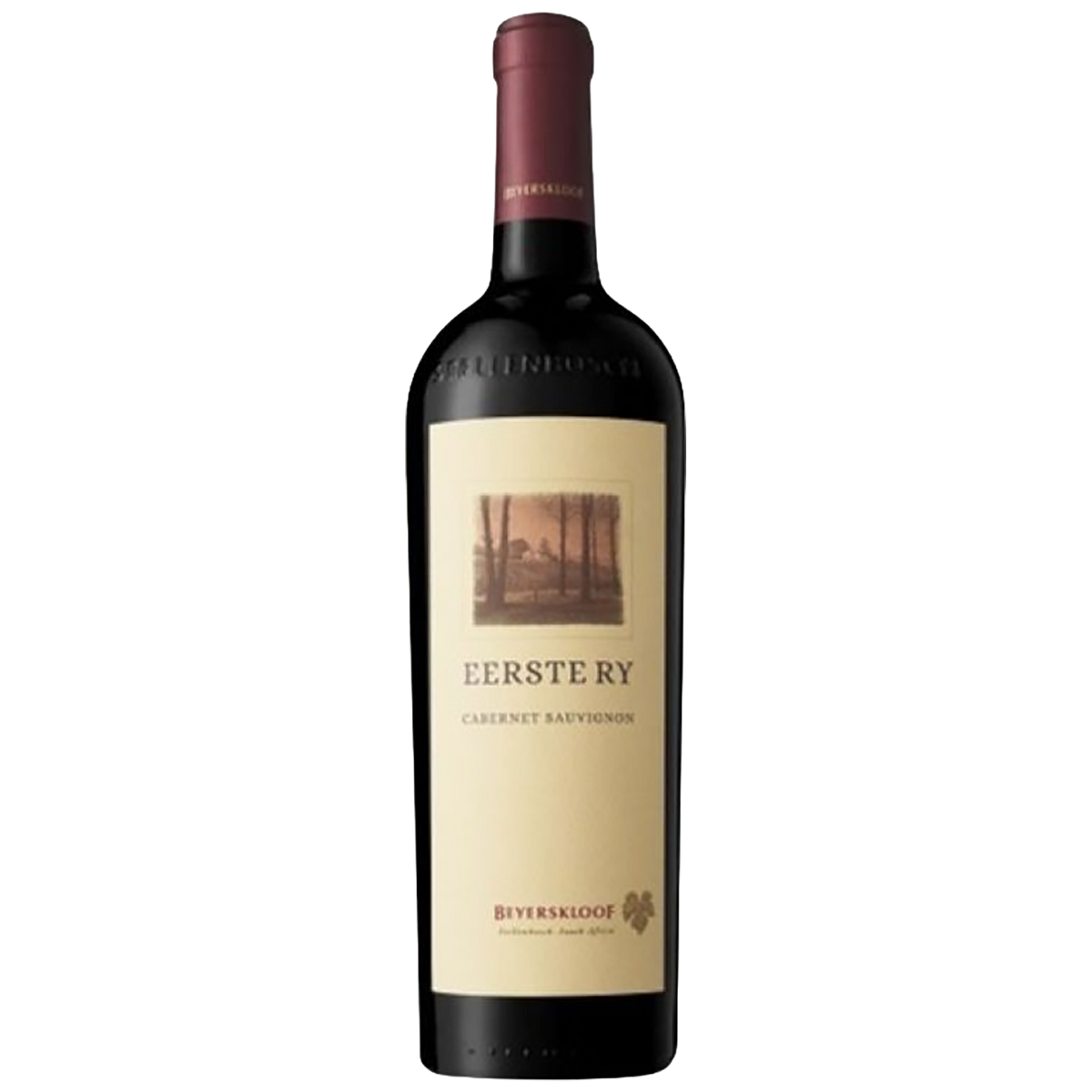 A bottle of Beyerskloof Eerste Ry Cabernet Sauvignon