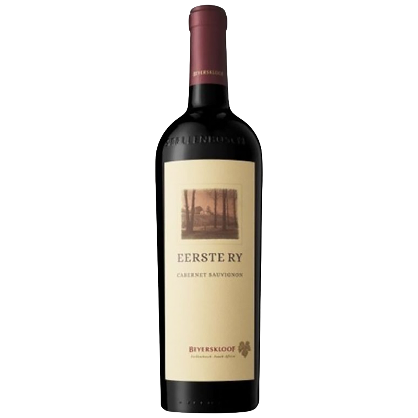 A bottle of Beyerskloof Eerste Ry Cabernet Sauvignon
