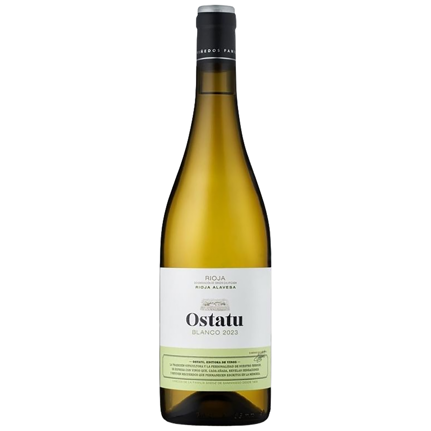 A bottle of Bodegas Ostatu Rioja Blanco