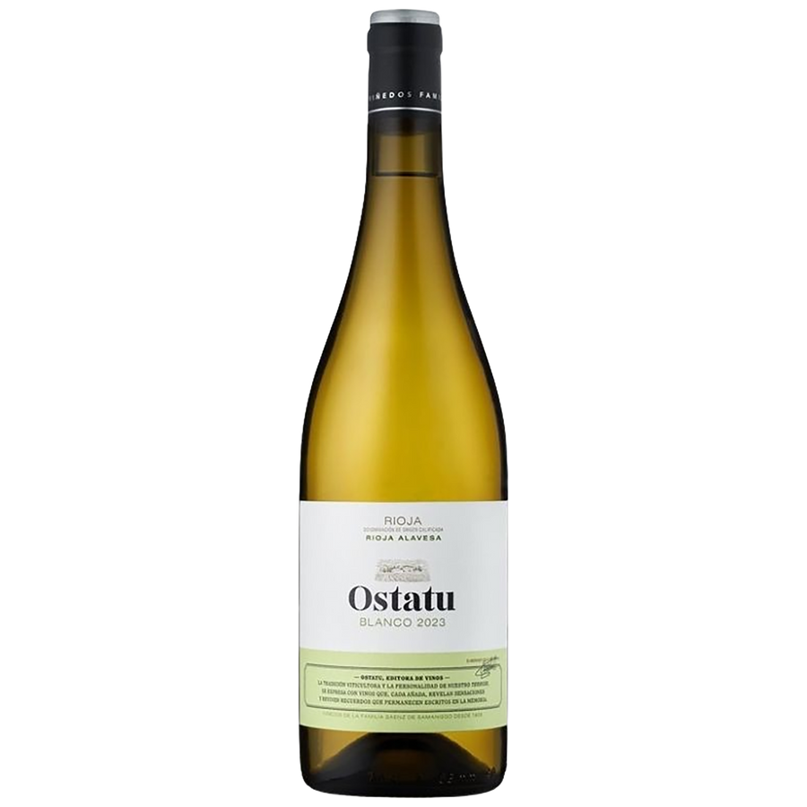 A bottle of Bodegas Ostatu Rioja Blanco