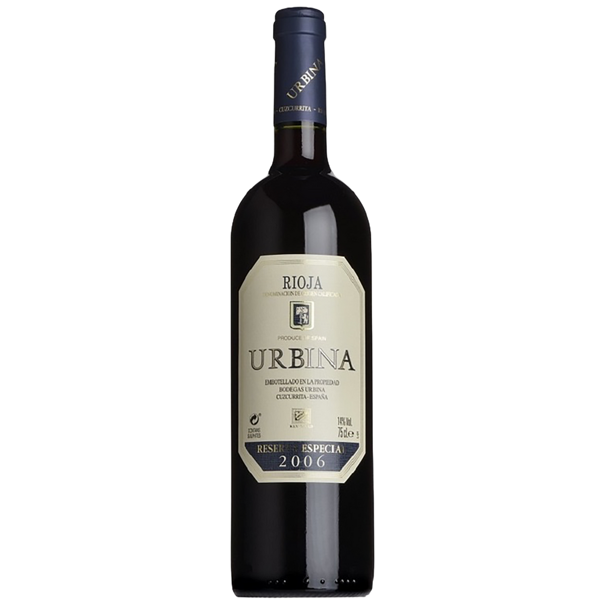 Bottle of Bodegas Urbina Reserva Especial Rioja 2006 red wine