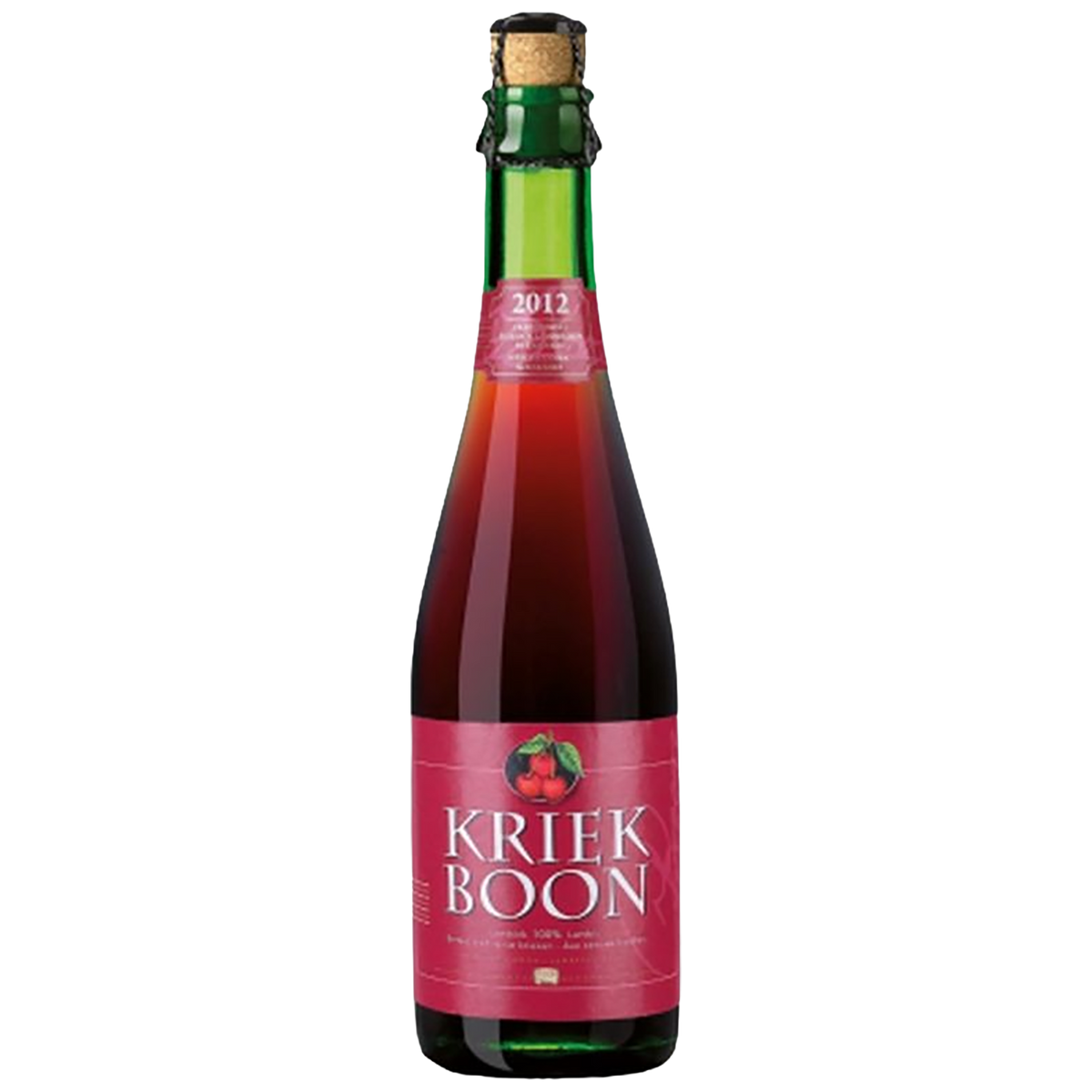 A bottle of Boon Kriek Lambic Cherry  Beer