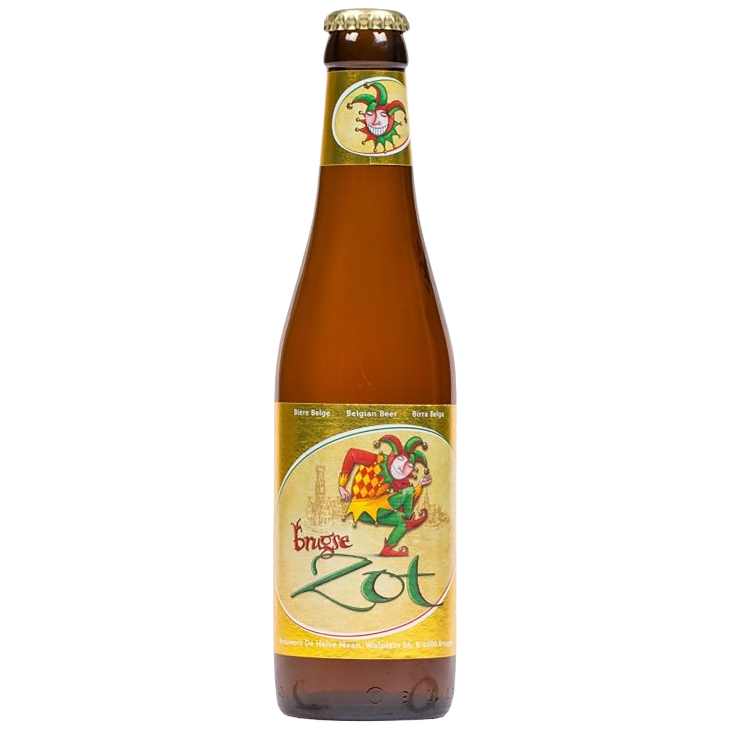 A bottle of Bingeze Zot belgian beer,.