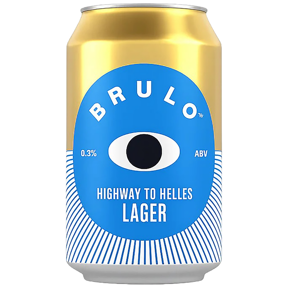 A can of Brulo Highway to Helles Lager 0.5%