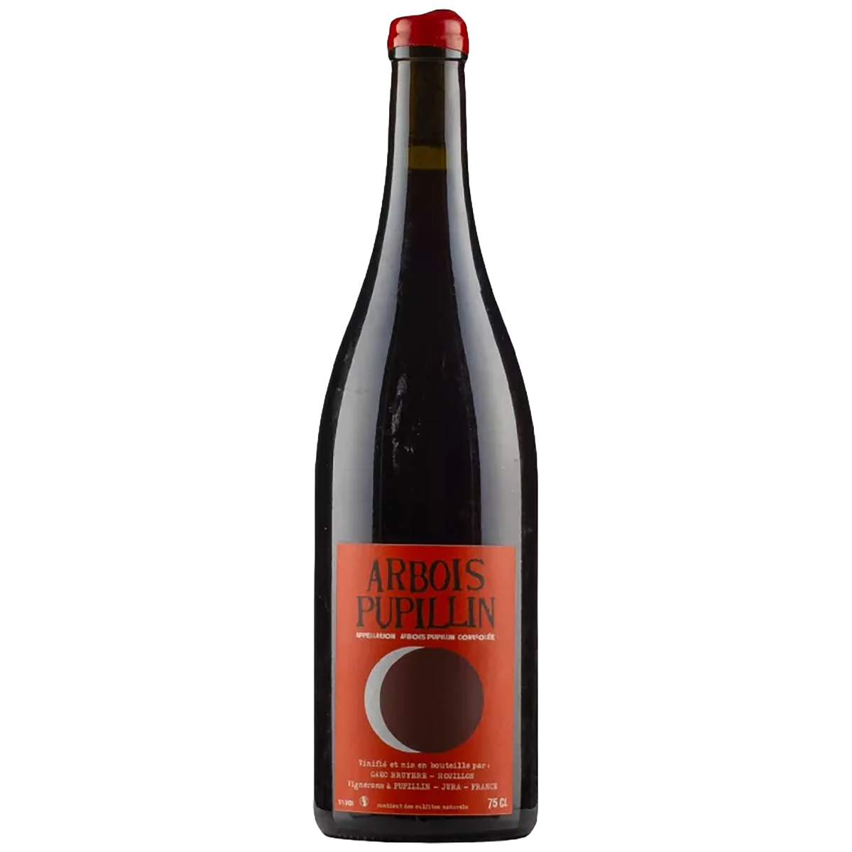 Bottle of Bruyère & Houillon ‘En Aspis’ Ploussard 2021 Arbois‑Pupillin Jura from Blenheim Vintnersin London St John's Wood.