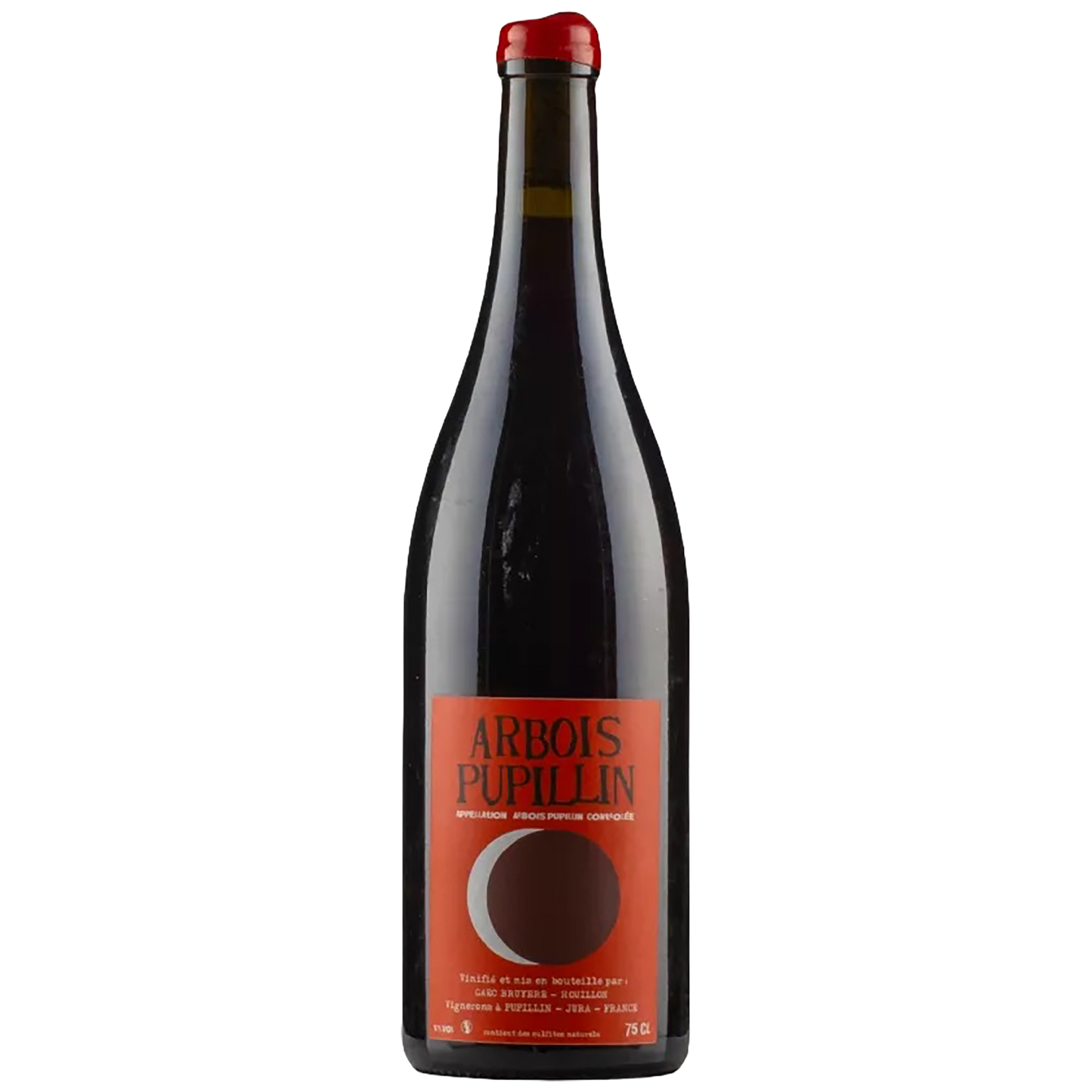 Bottle of Bruyère & Houillon ‘En Aspis’ Ploussard 2021 Arbois‑Pupillin Jura from Blenheim Vintnersin London St John's Wood.