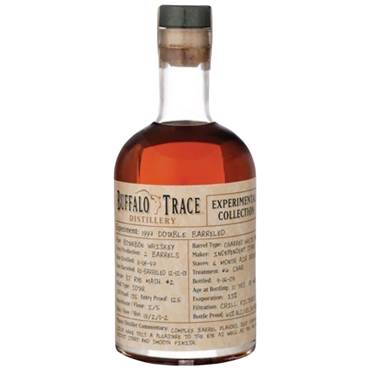Bottle of Buffalo Trace Experimental Collection Peated Malt Straight Bourbon 37.5cl available at Blenheim Vintners London NW8.