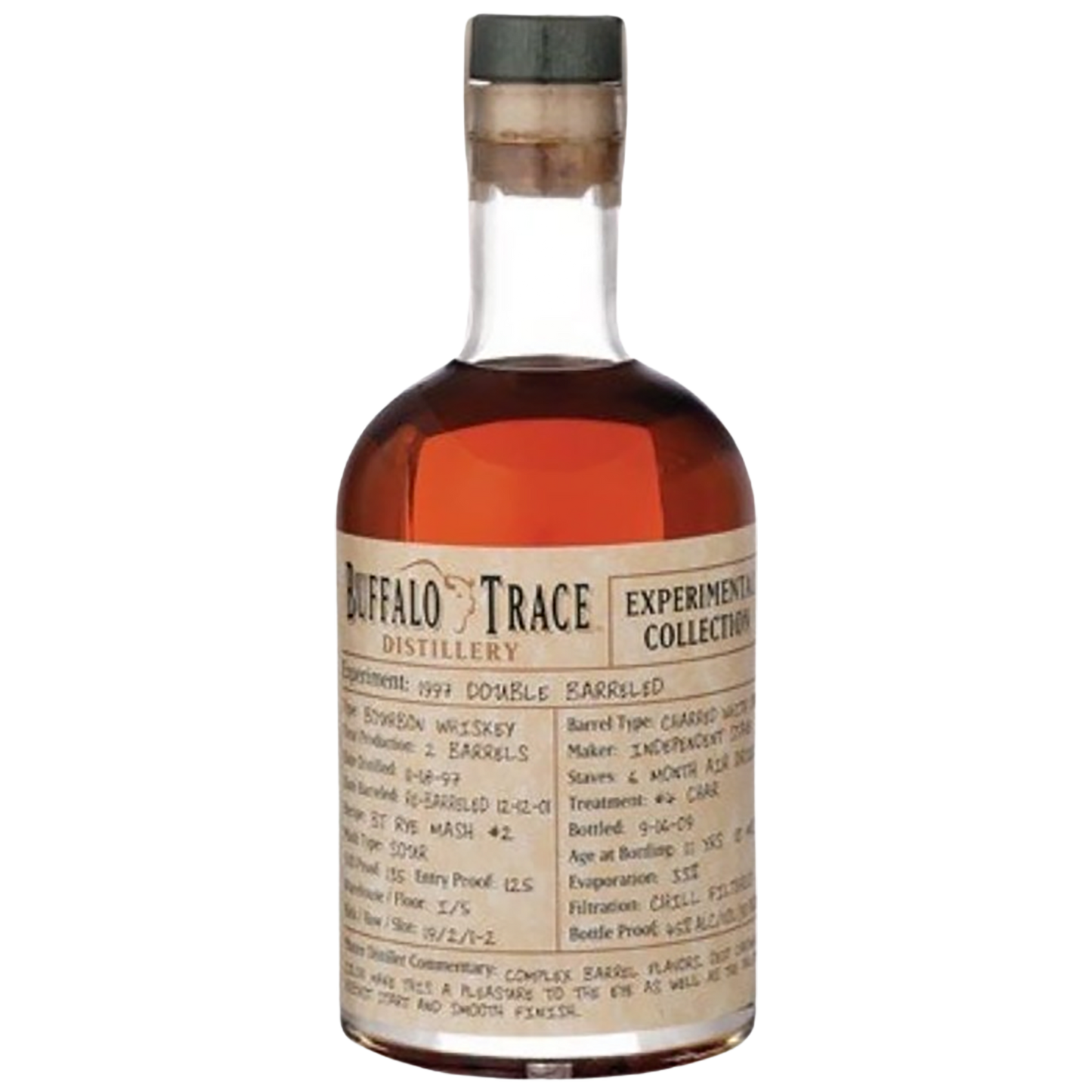 Bottle of Buffalo Trace Experimental Collection Peated Malt Straight Bourbon 37.5cl available at Blenheim Vintners London NW8.