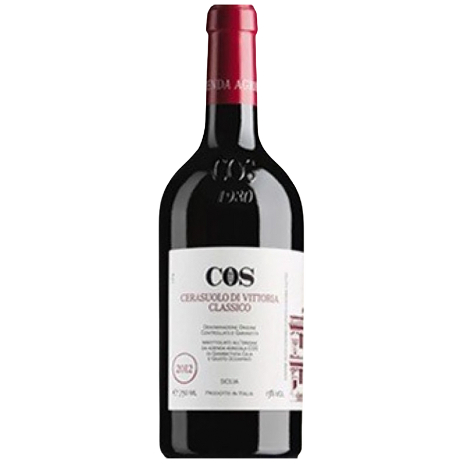 A bottle of COS Cerasuolo di Vittoria