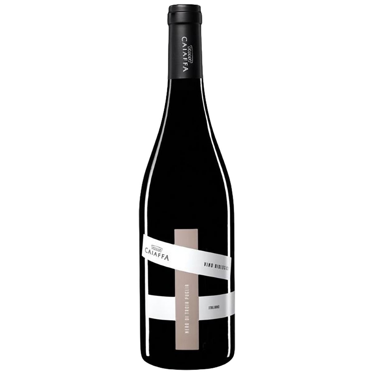 A bottle of Caiaffa Nero di Troia