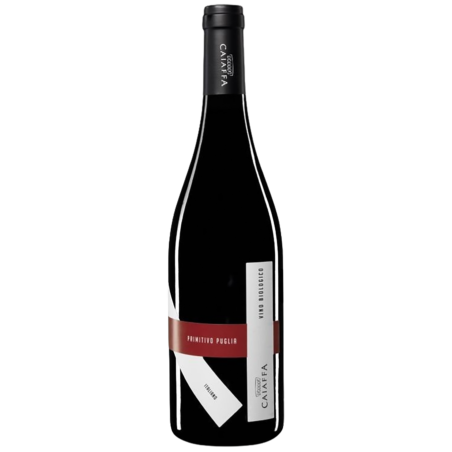 A bottle of Caiaffa Primitivo