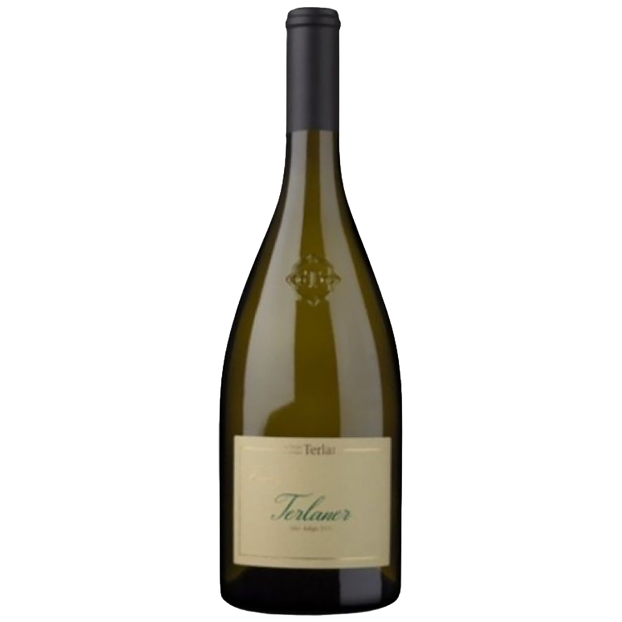 A bottle of Terlaner white wine 