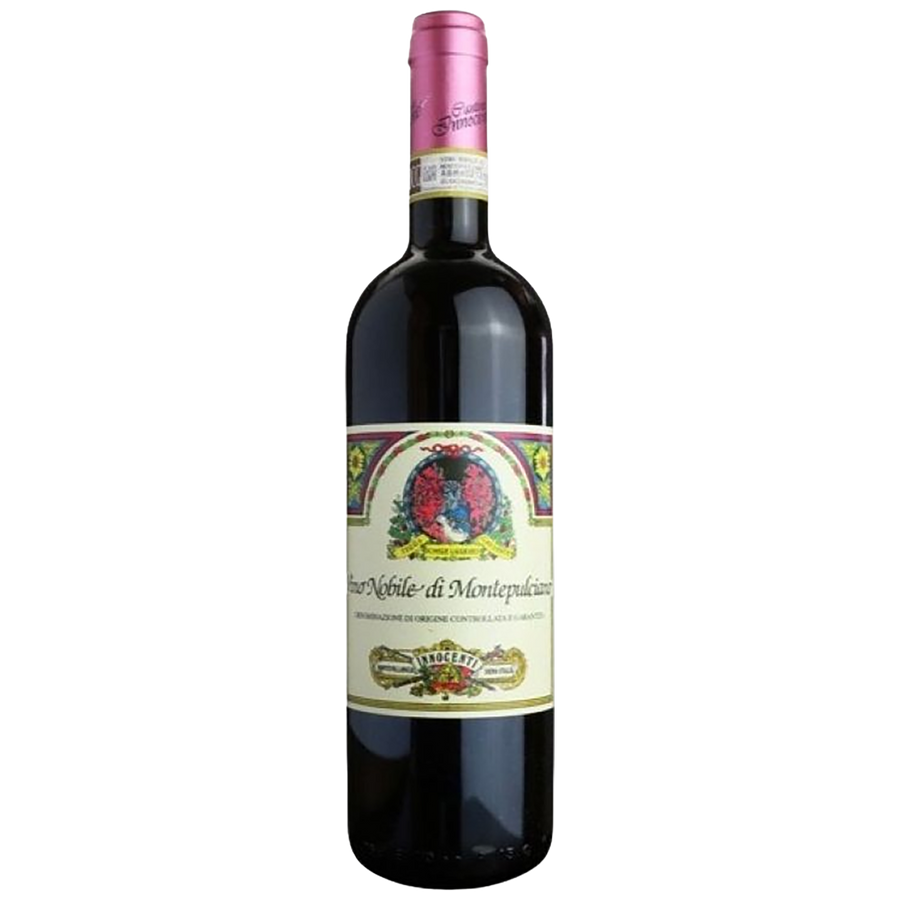 A bottle of Cantine Vittorio Innocenti Vino Nobile di Montepulciano