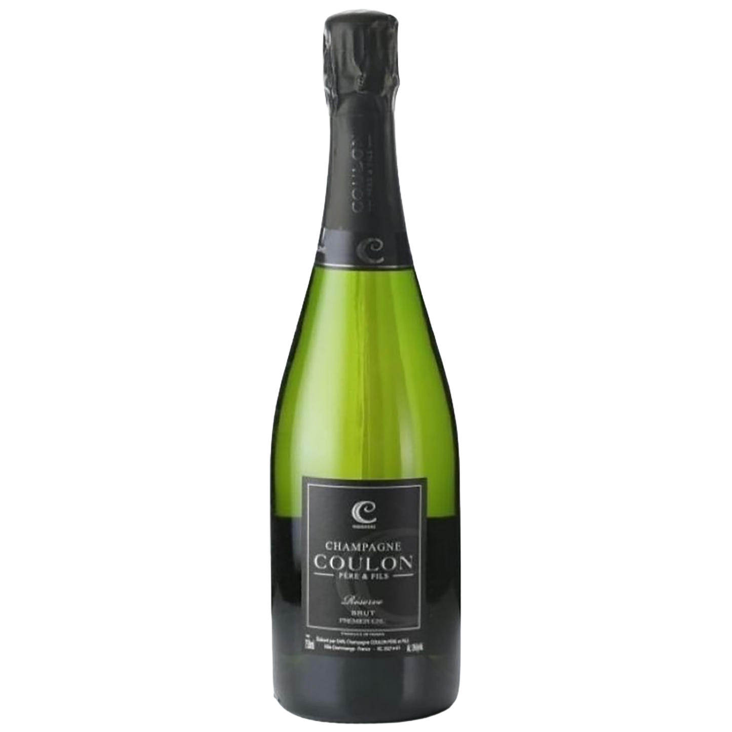 A bottle of Champagne Coulon Cuvée Reserve 1er Cru