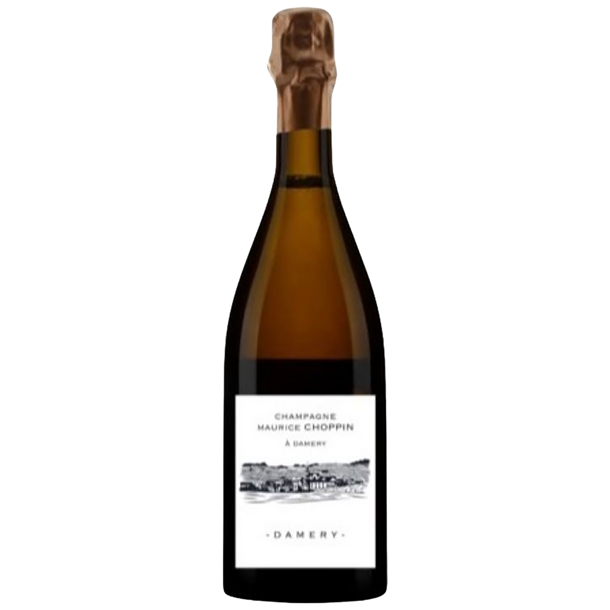 A bottle of Maurice Choppin Champagne from Damery