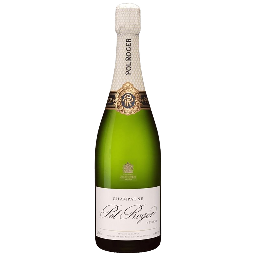 A bottle of Champagne Pol Roger Réserve Brut