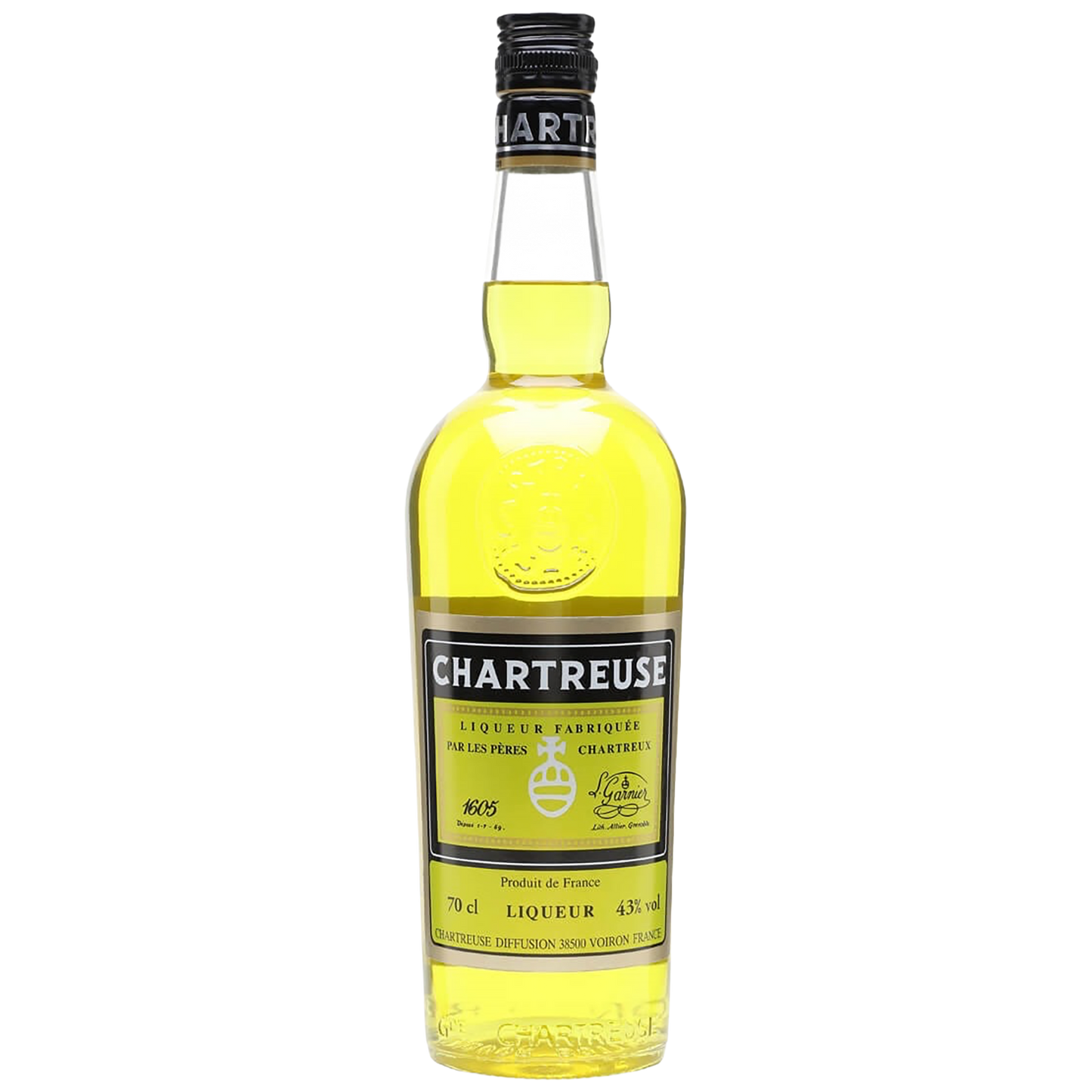 A bottle of Chartreuse Yellow