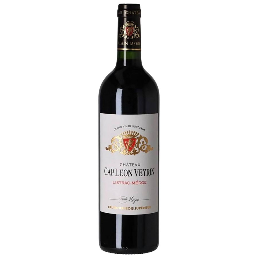 A bottle of Château Cap Léon Veyrin Listrac-Médoc Cru Bourgeois Supérieur