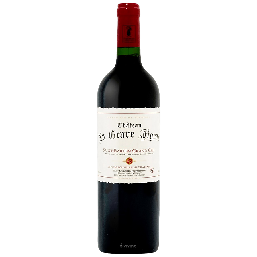 A magnum bottle of Château La Grave Figeac Saint-Emilion Grand Cru.