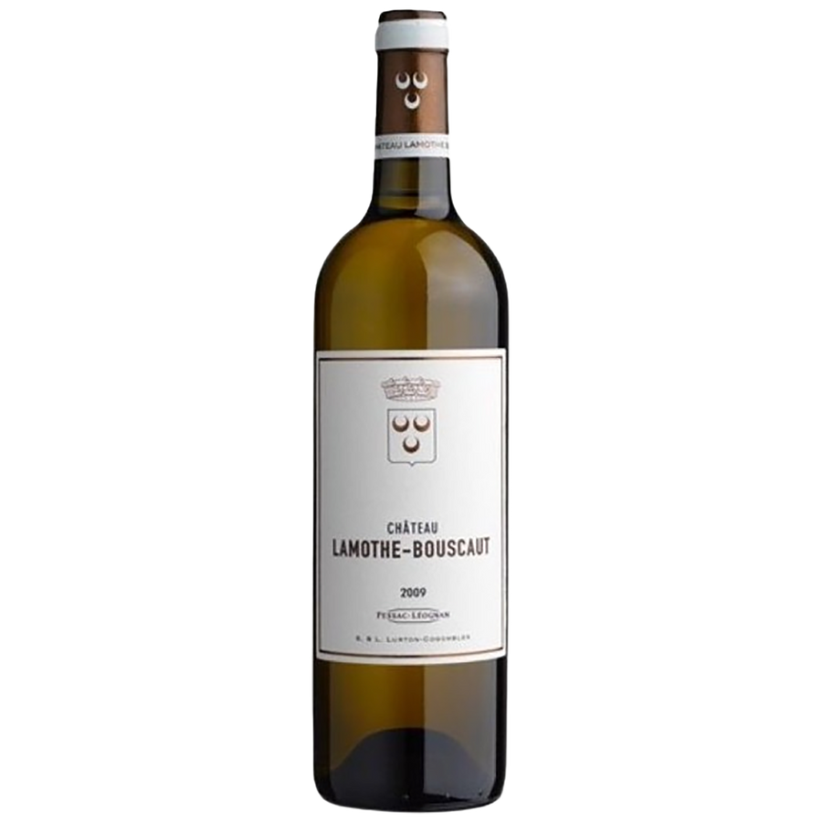 A bottle of Château Lamothe Bouscaut Blanc Pessac Léognan