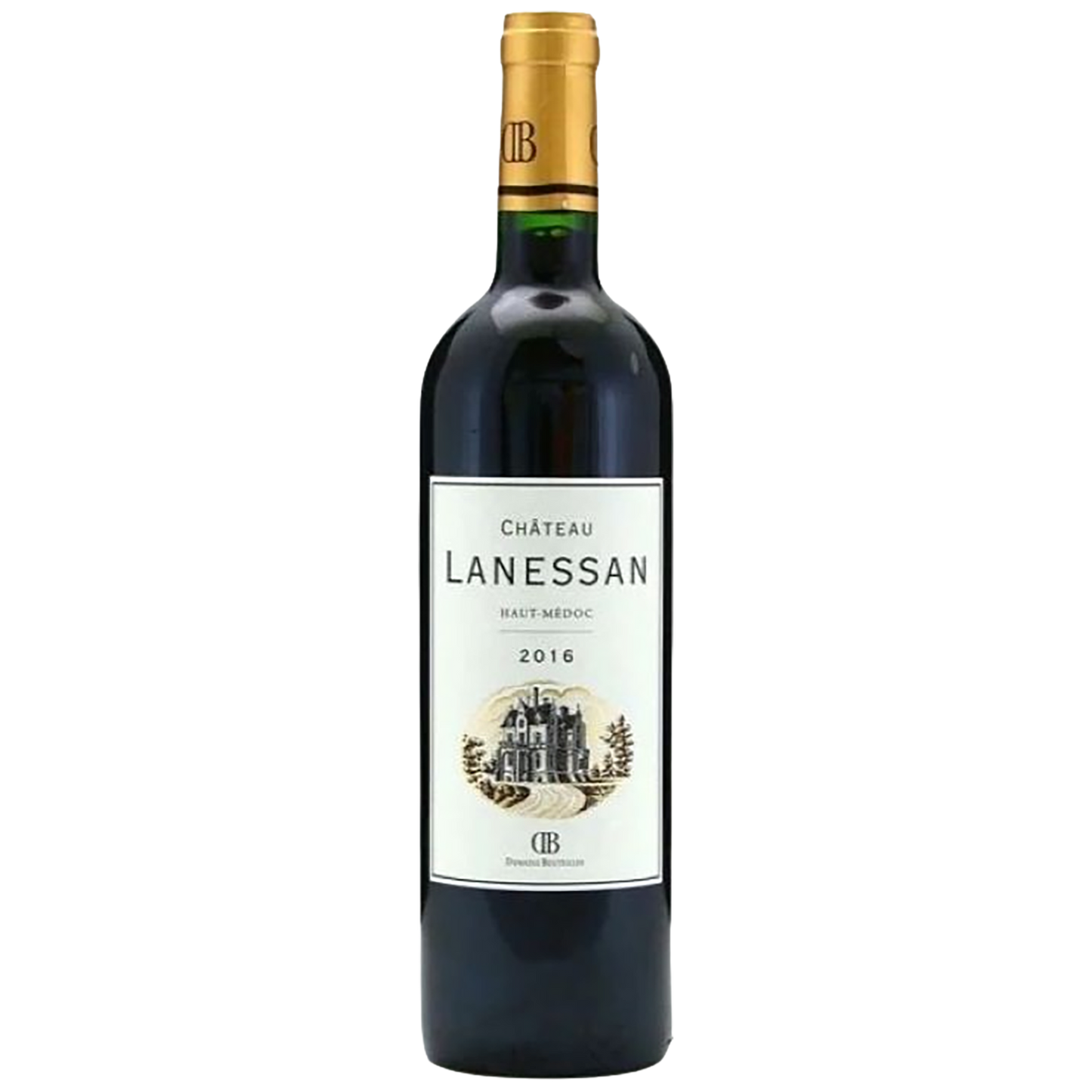 A bottle of Château Lanessan Haut-Médoc