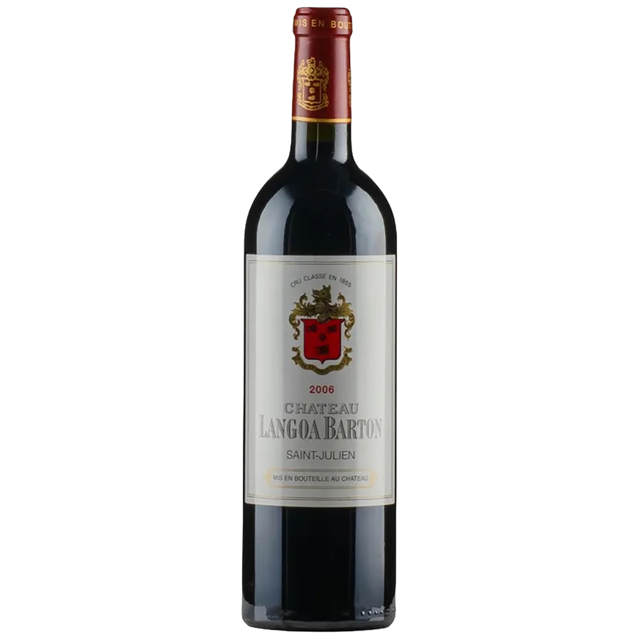 A bottle of Château Langoa Barton Saint-Julien