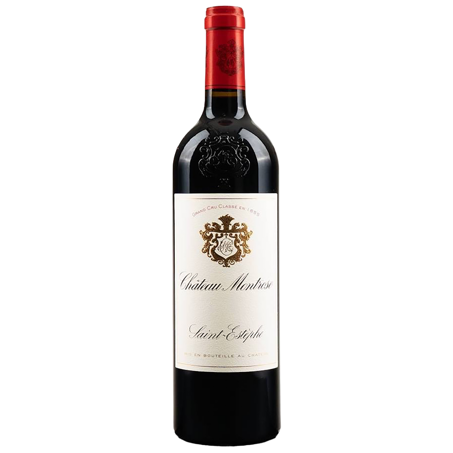 A bottle of Château Montrose St Estèphe Grand Cru Classé