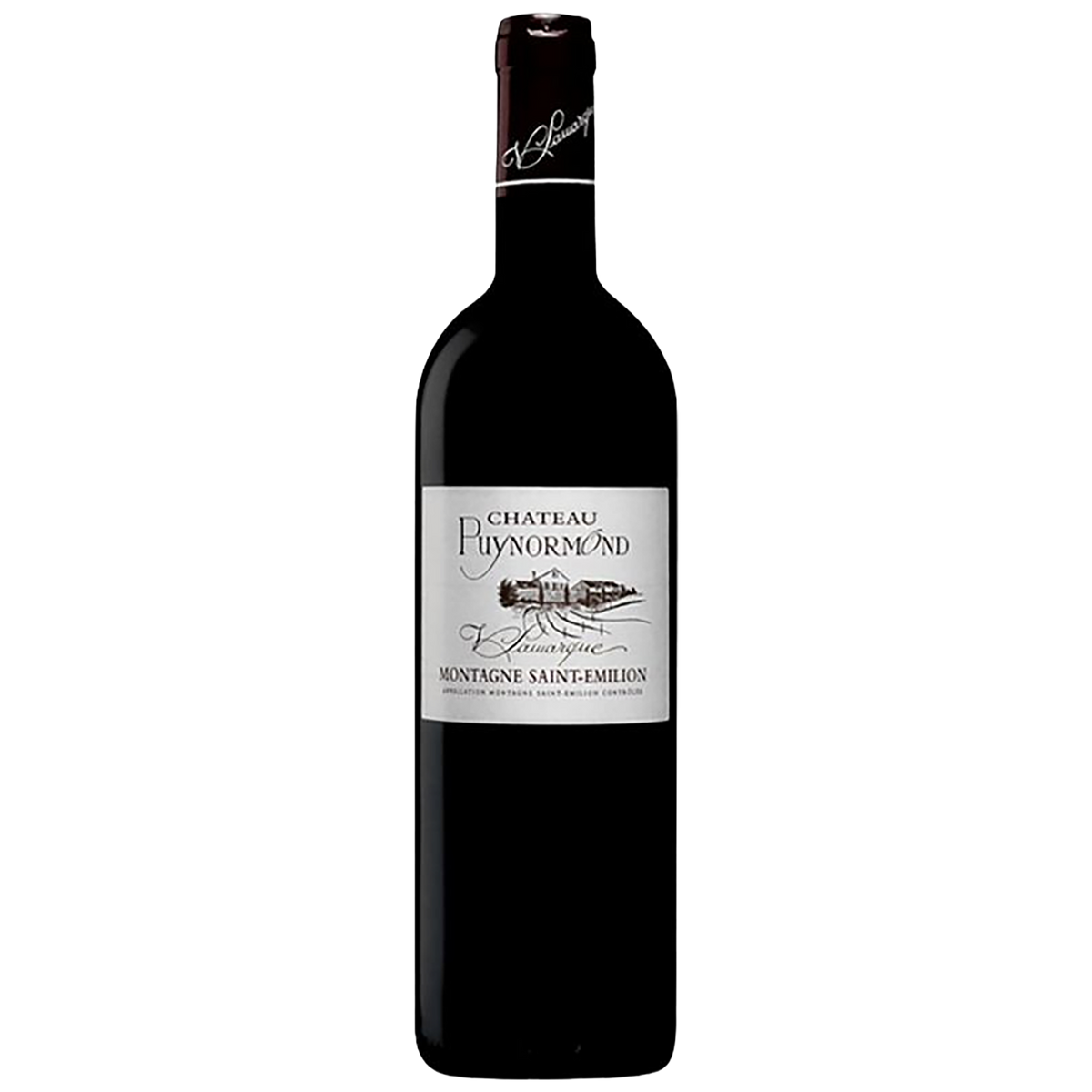 a half bottle of Château Puynormond Montagne Saint-Emilion