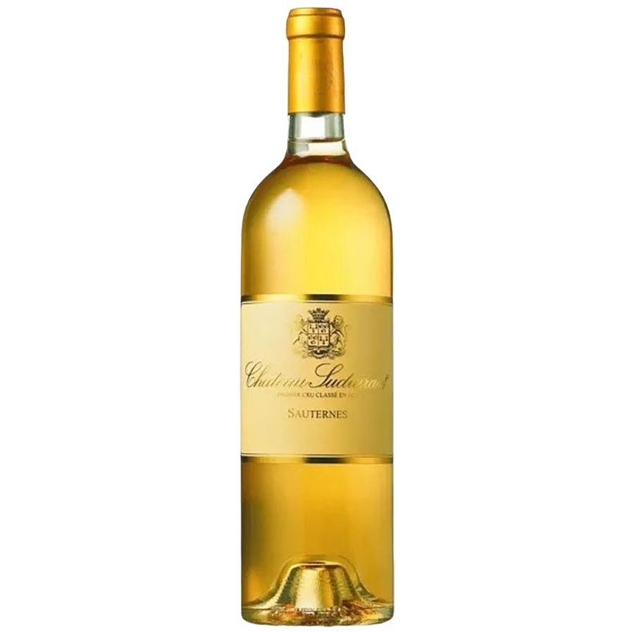 A bottle of Château Suduiraut Sauternes 1er Cru Classé