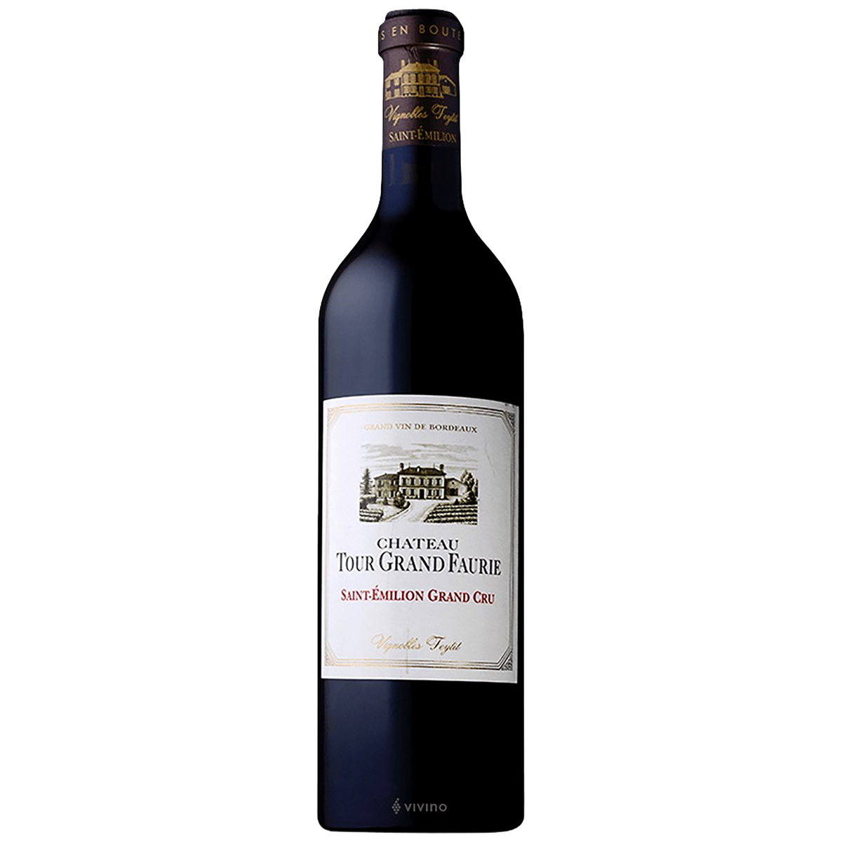 A magnum bottle of Château Tour Grand Faurie
