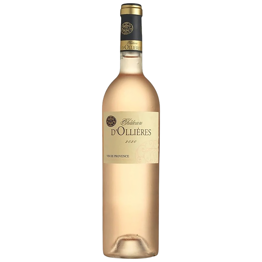A bottle of Château d'Ollières Coteaux Varois en Provence Rosé