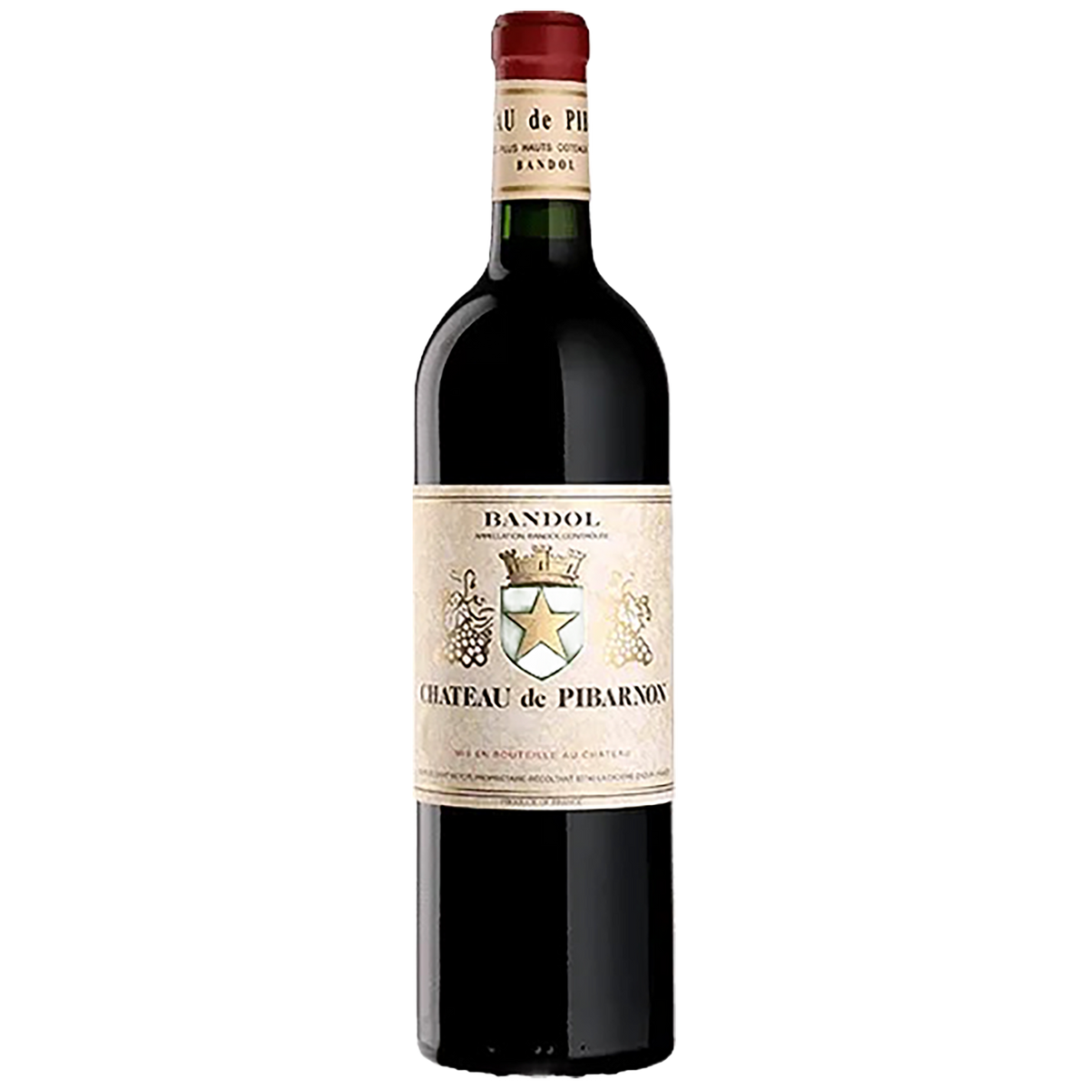A bottle of Château de Pibarnon Bandol Rouge