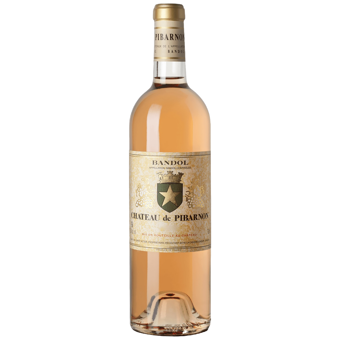 A bottle of Château de Pibarnon Rosé