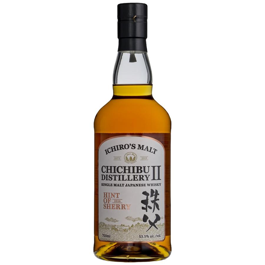 A bottle of Chichibu Distillery II 'Hint of Sherry' 53.5% on allocation at Blenheim Vintners