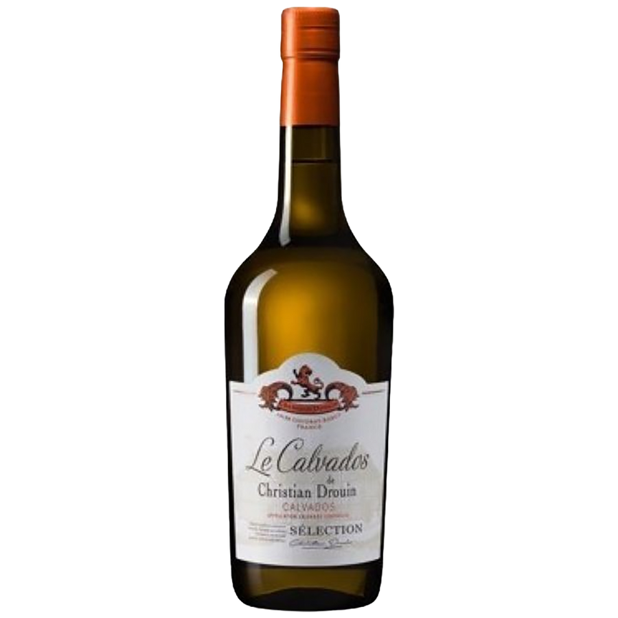 A bottle of Christian Drouin Selection  Calvados