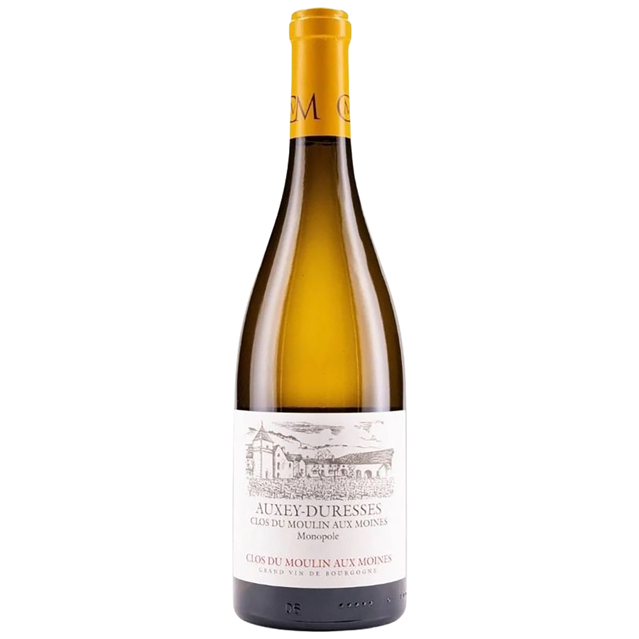 A bottle of Clos du Moulin aux Moines Auxey-Duresses Monopole Blanc