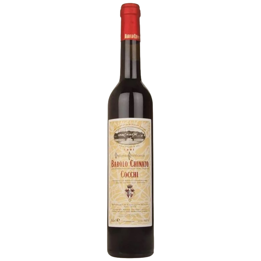 A bottle of Barolo Chinato Cocchi Vermouth