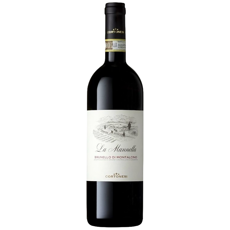 A bottle of Cortonesi Brunello di Montalcino La Manella