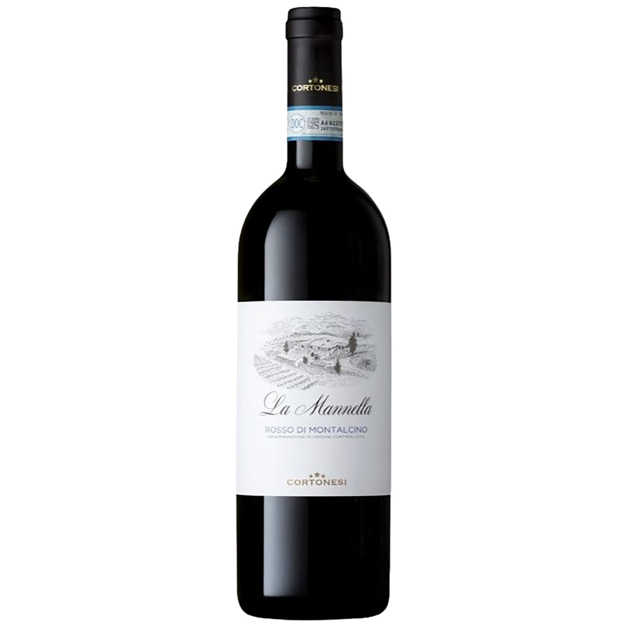 A Bottle of Cortonesi Rosso di Montalcino La Manella