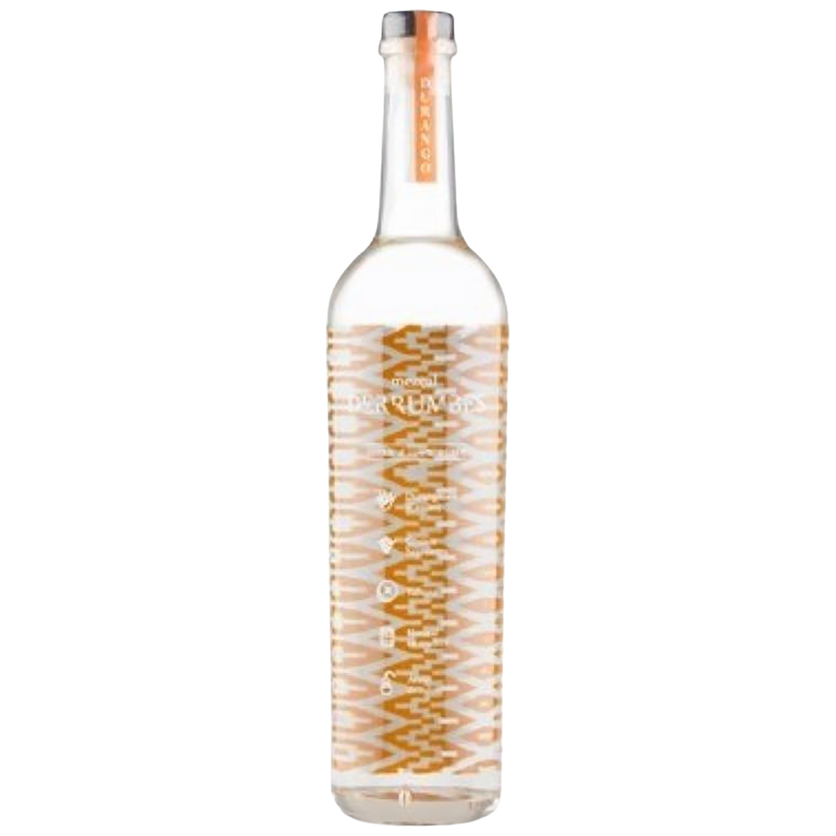 A bottle of Derrumbes  Durango Mezcal