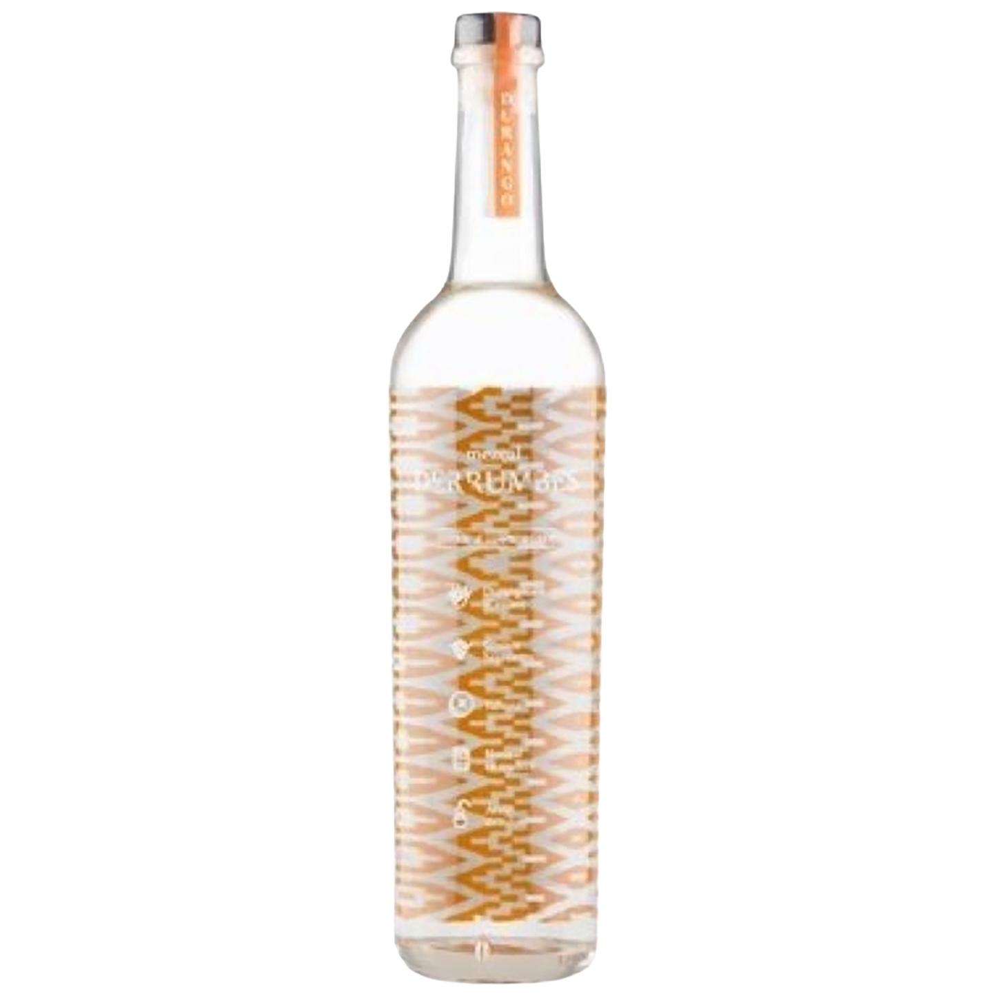 A bottle of Derrumbes  Durango Mezcal
