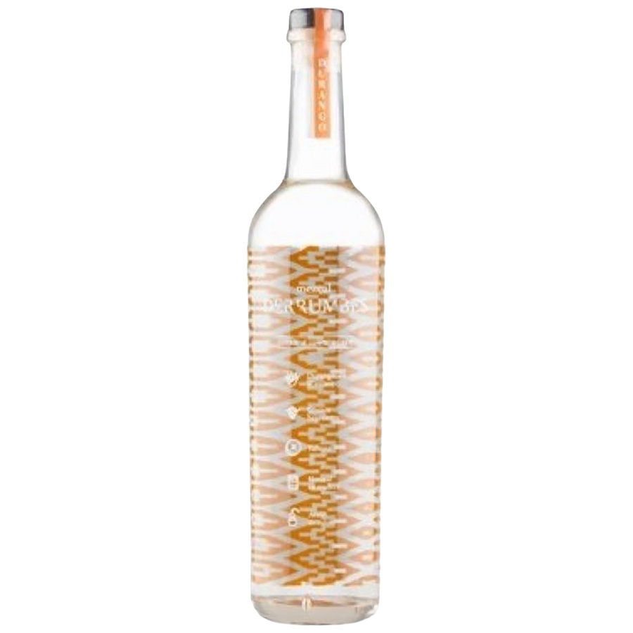 A bottle of Derrumbes  Durango Mezcal