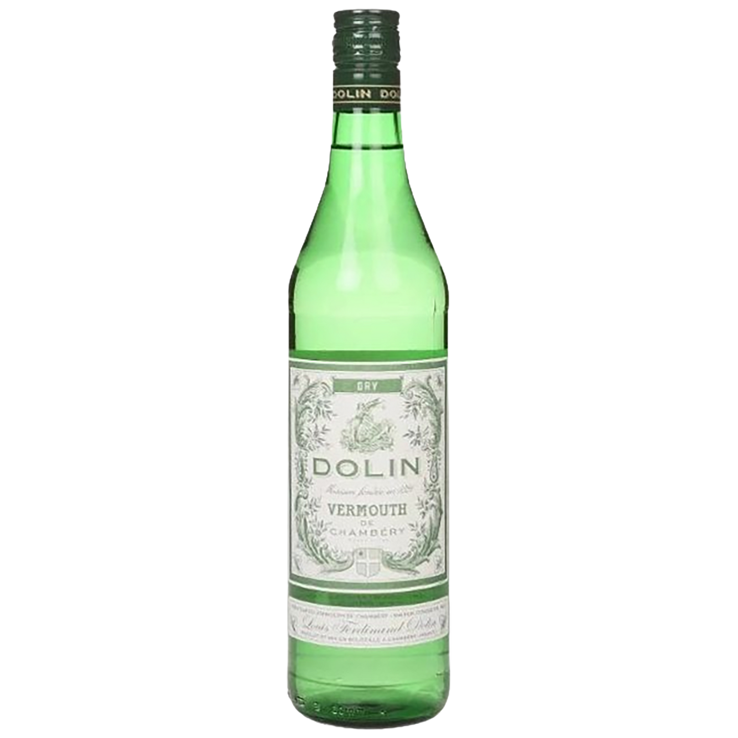 A bottle of Dolin de Chambery Dry Vermouth