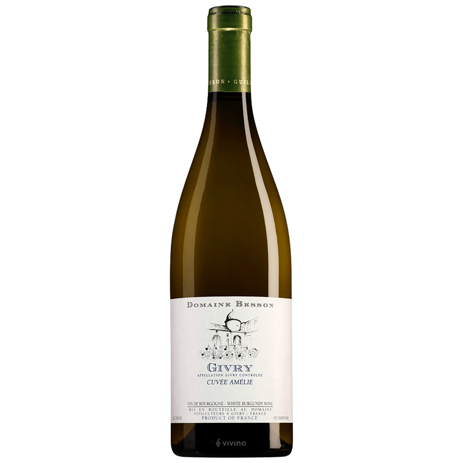 A bottle of Domaine Besson Givry Cuvée Amélie