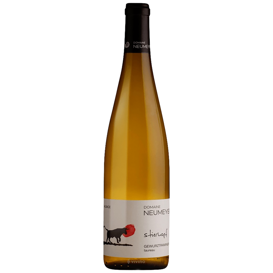 A bottle of Domaine Neumeyer Stierkopf Gewurztraminer