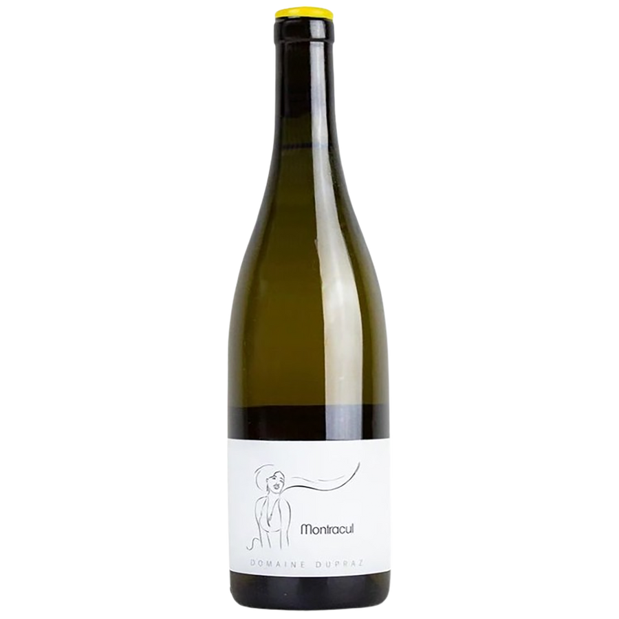 A bottle of Domaine Dupraz Montracul