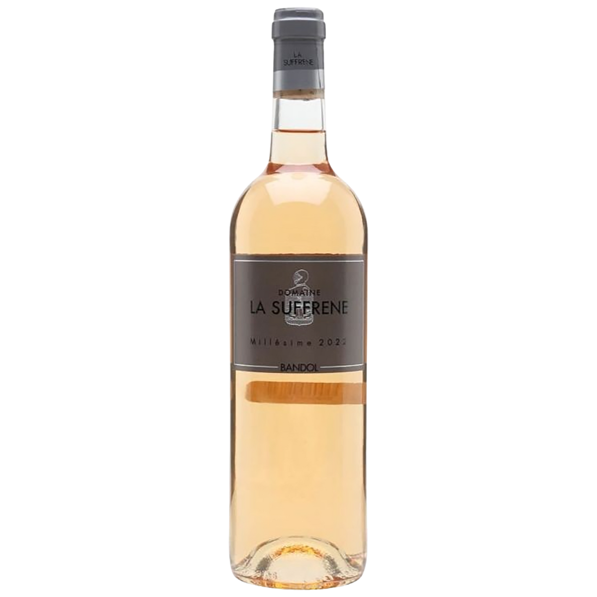 A bottle of Domaine La Suffrène Bandol Rosé