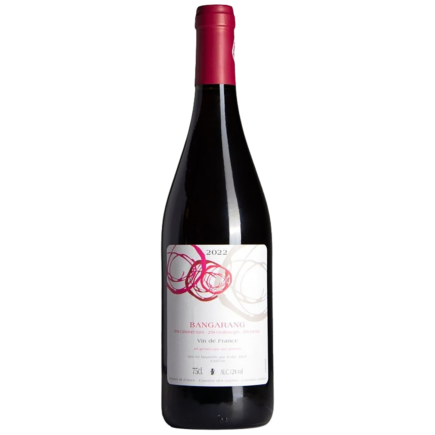 A bottle of Domaine Mosse Bangarang Rouge