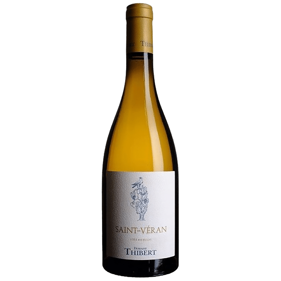 A bottle of Domaine Thibert Mâcon-Fuissé