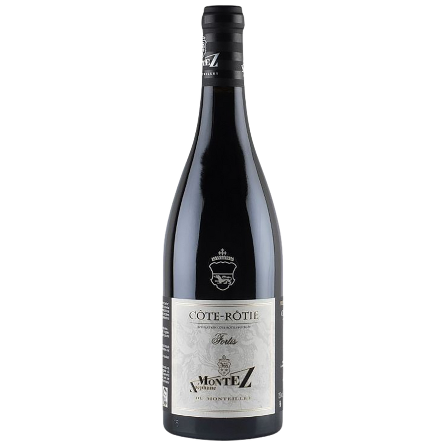 A bottle of Domaine du Monteillet Côte-Rôtie Cuvée Fortis
